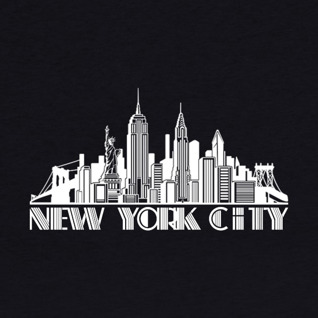 New York City by My Geeky Tees - T-Shirt Designs